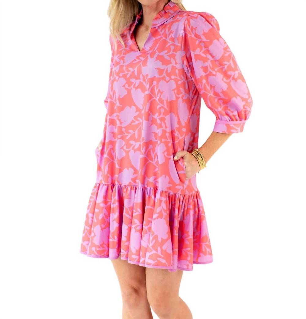 NEW MARY SQUARE naomi dress -plus in pink